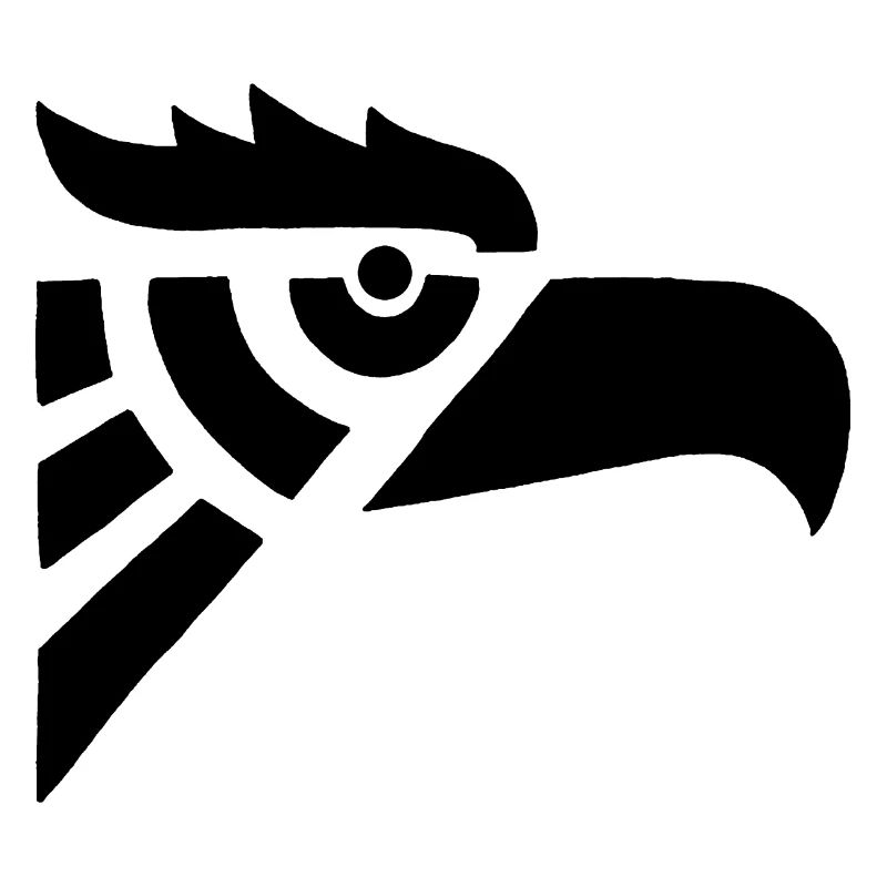 Aztec Black Eagle Head