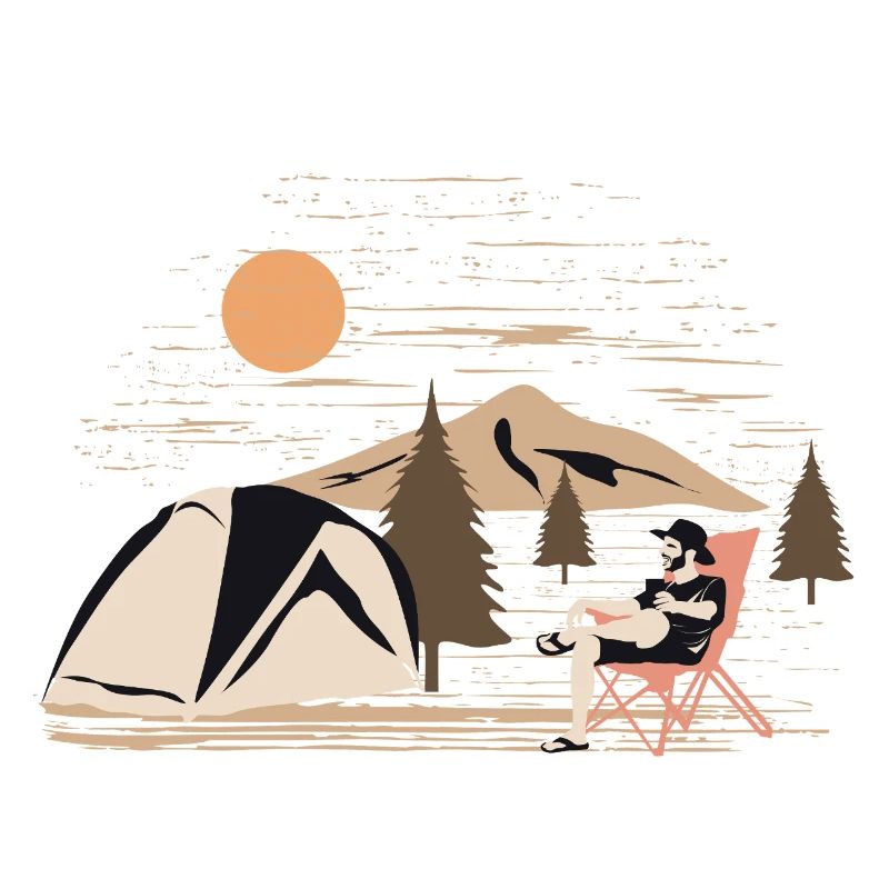 Keep Calm and Camp On Funny Camping