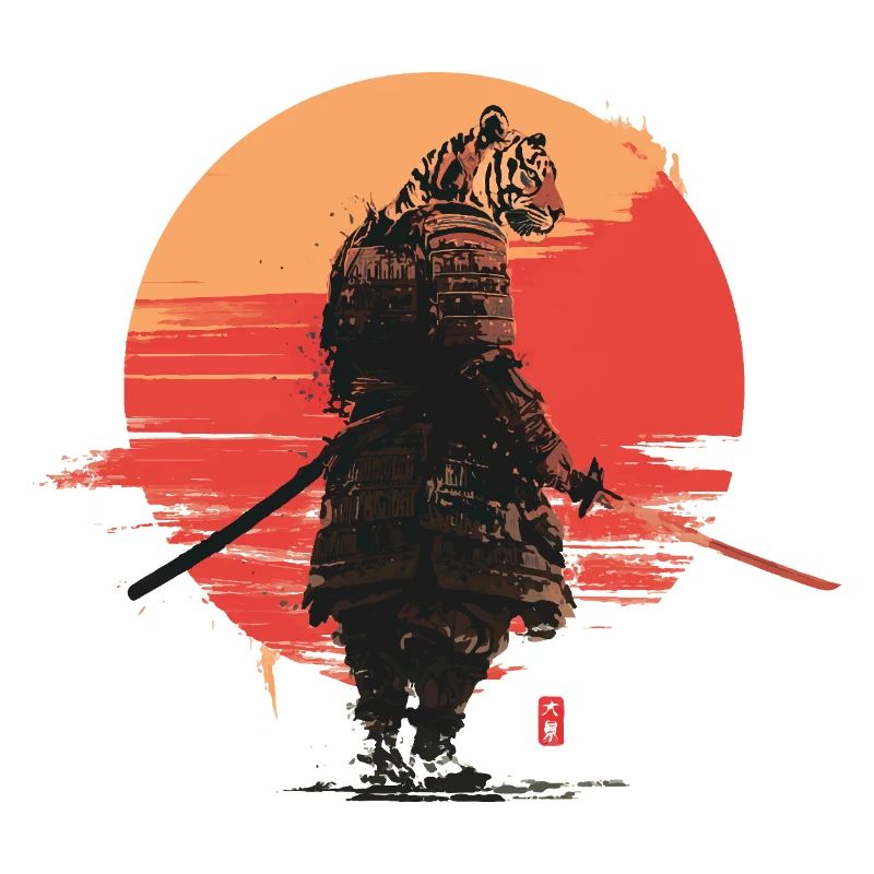 Tiger Samurai at Sunset