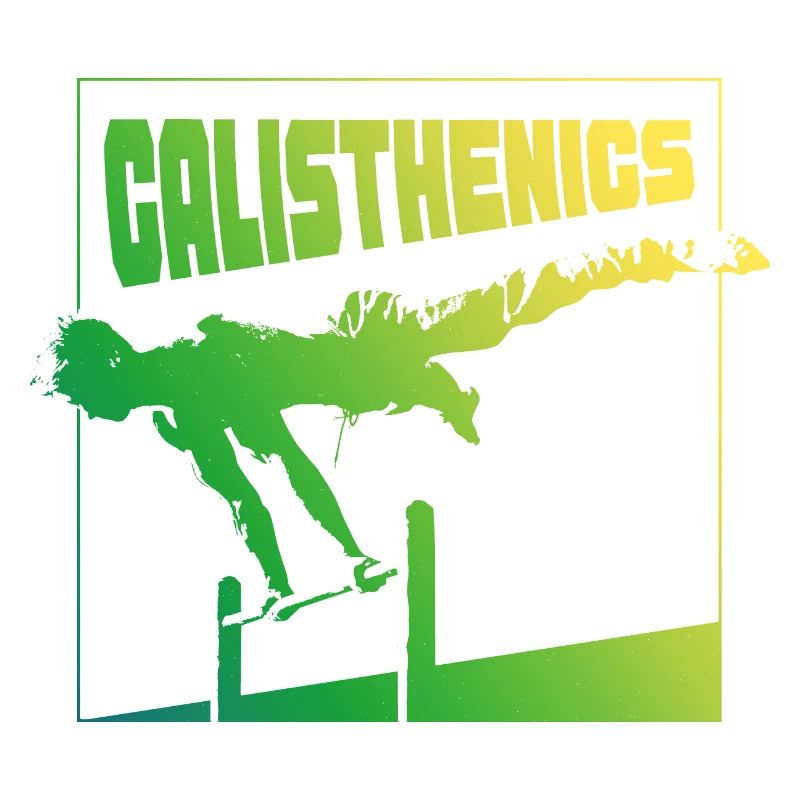 Calisthenics Gradient Pose Square Design