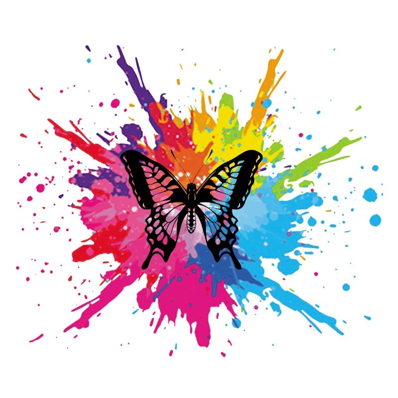 Papillon multicolore