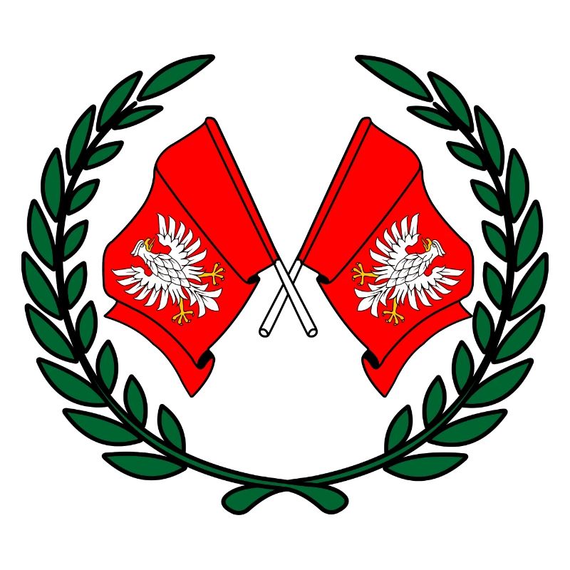 Drapeaux Couronne de laurier de Mazovie