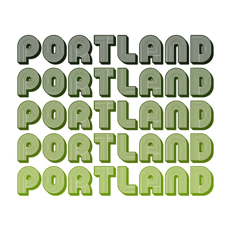 Portland Retro Gradient Muster