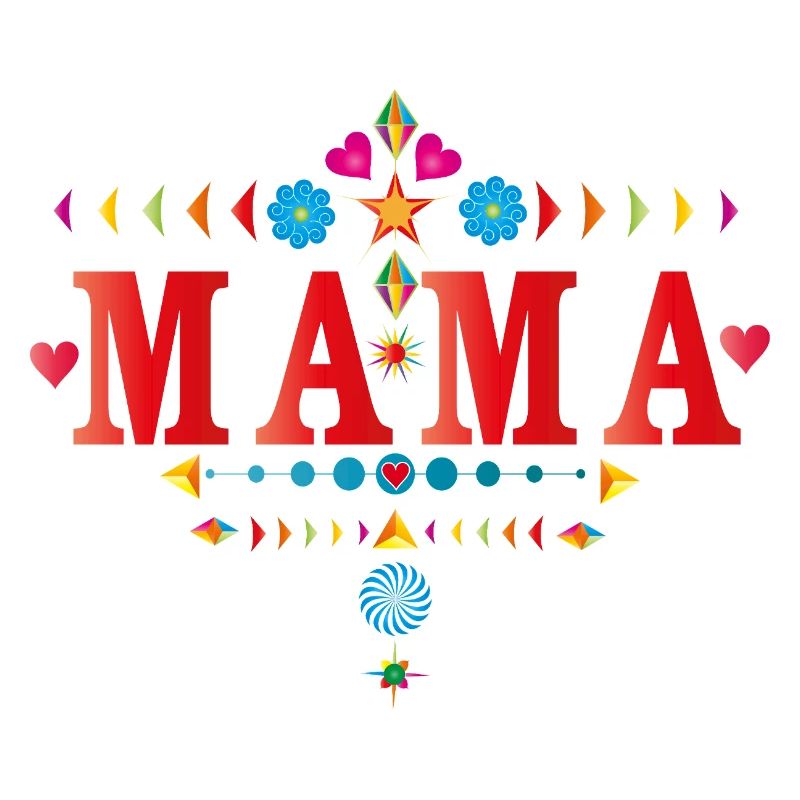 Typographie de maman colorée – Aimante et joyeuse