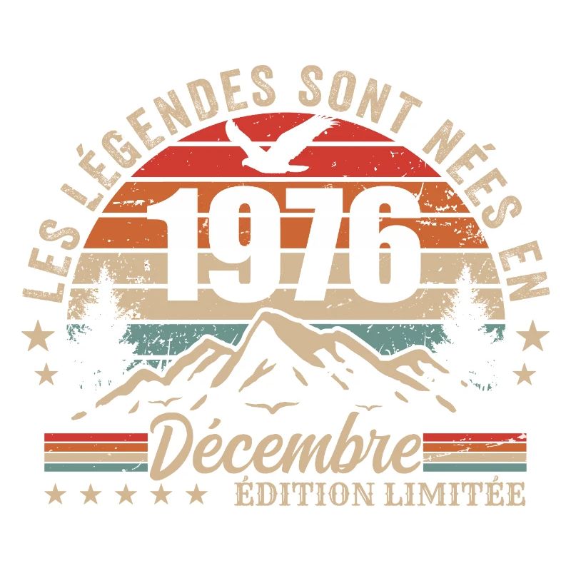 Retro December 1976 - 49th Anniversary Gift