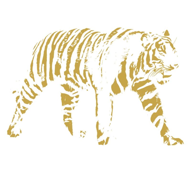 Wilder Tiger, Altmodisch, Abbildung