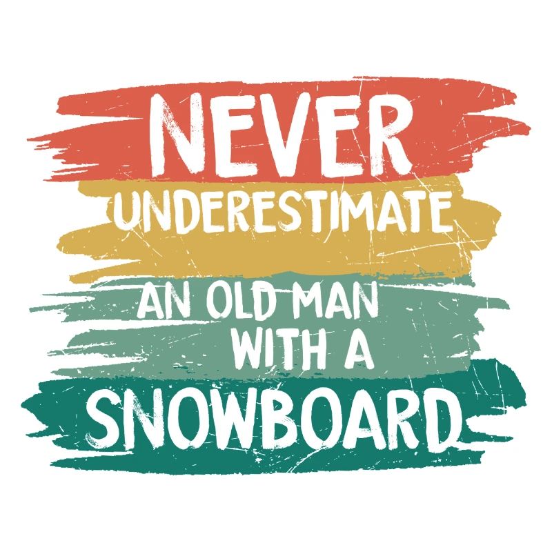 Never underestimate old snowboarder