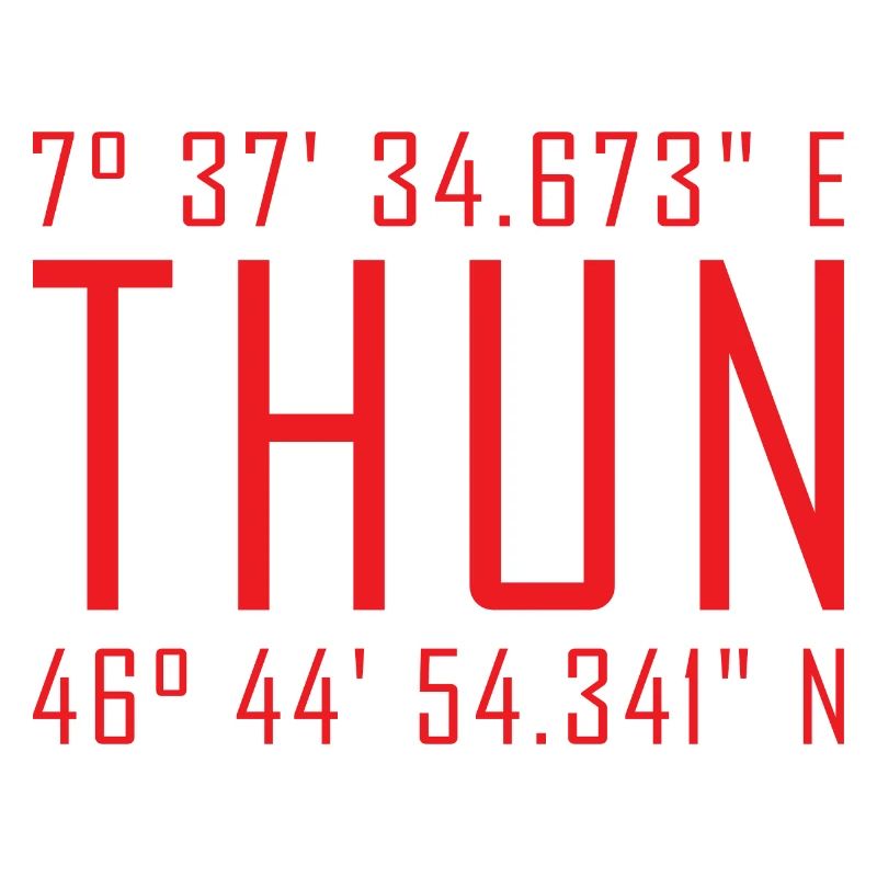 Coordonnées de Thun – Déclaration de faute de frappe rouge