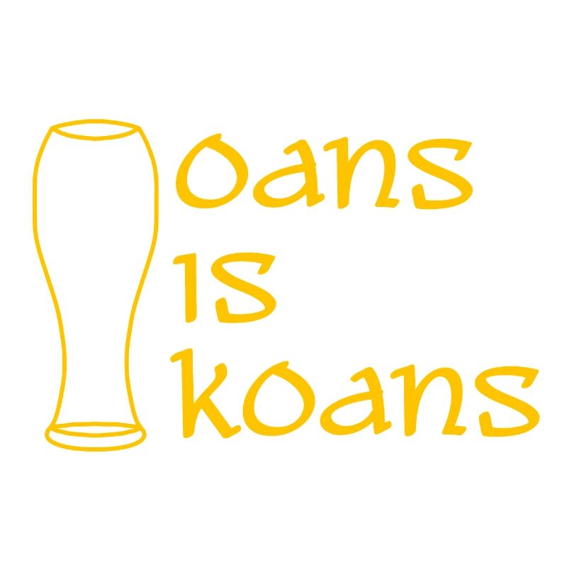 oans is koans - one is none - dialect