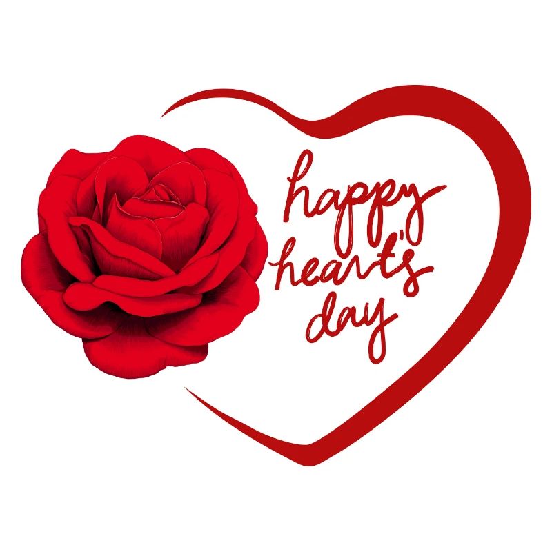 Herz und Rose Valentinstag Design