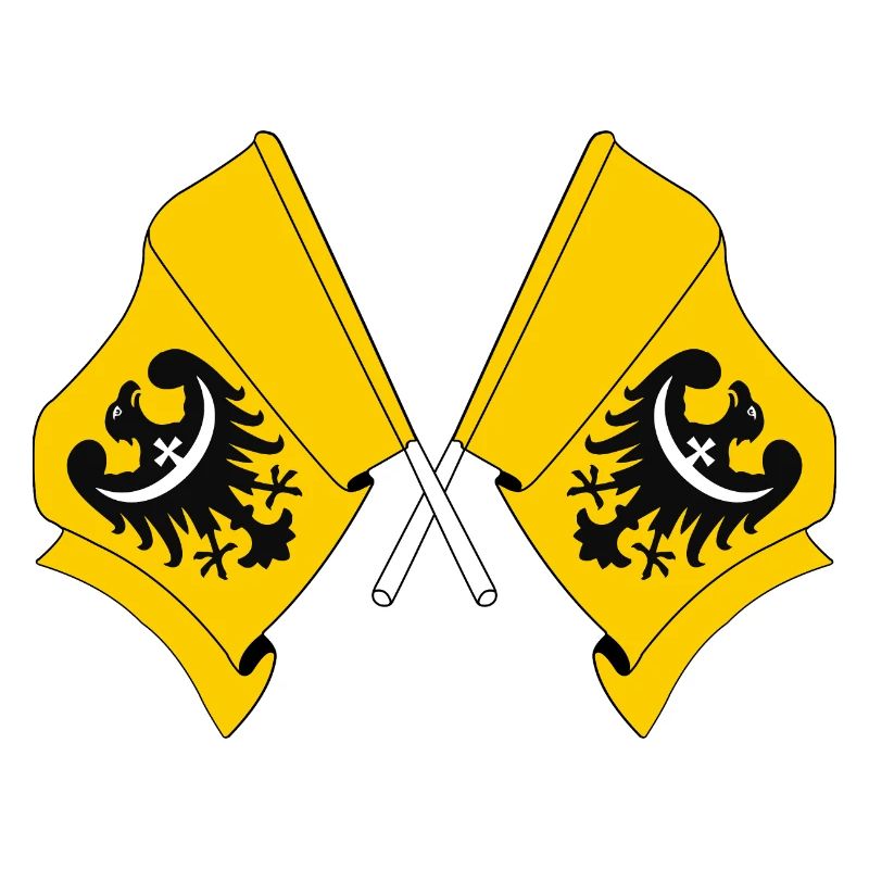 Deux drapeaux de Basse-Silésie