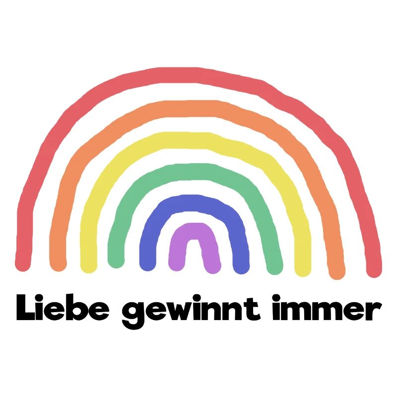 Regenbogen Liebe Statement Freiheit Frieden
