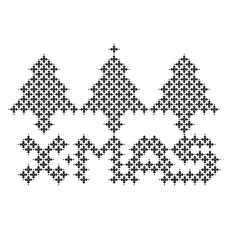 XMAS Tree Christmas Tree Pixel Pattern Icon
