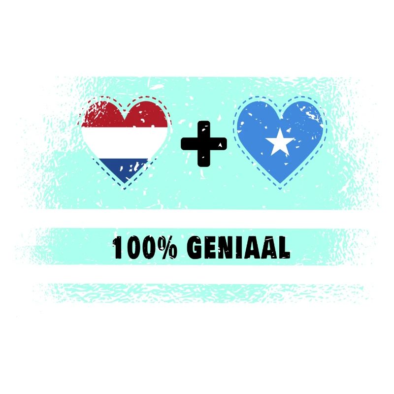 Drapeau 100% Genius de la Somalie et des Pays-Bas