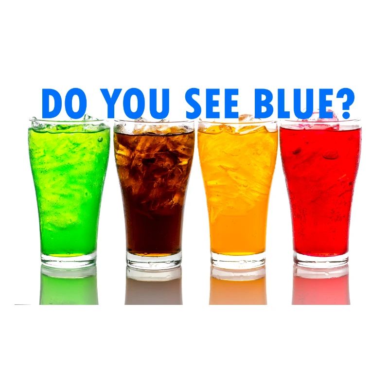 Do You See Blue? Colored drinks