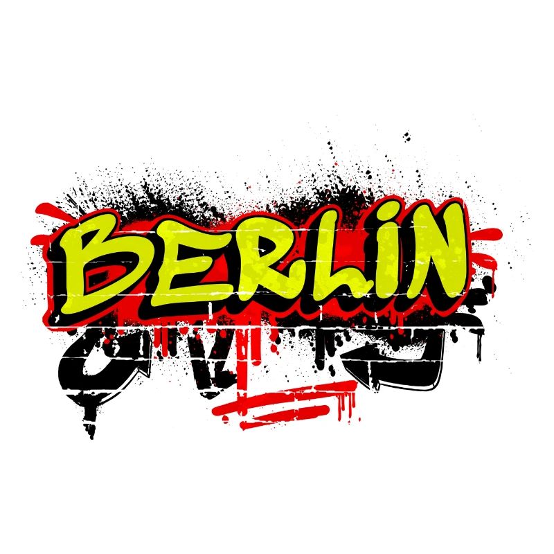 Motif graffiti à Berlin