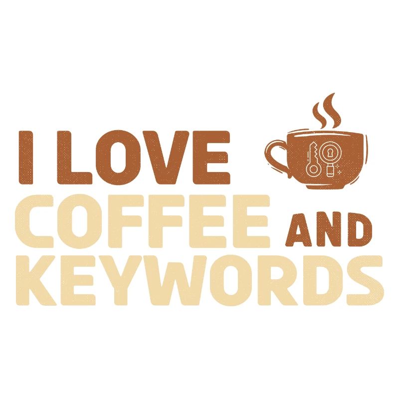 J’adore le café et les mots-clés