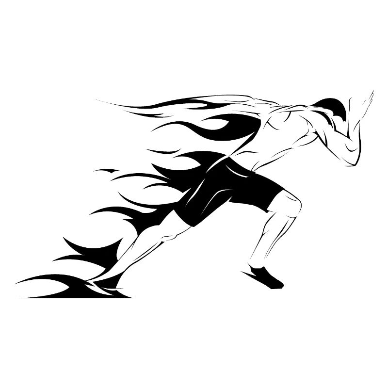 Icône Runner Illustration Sprinter Icône graphique