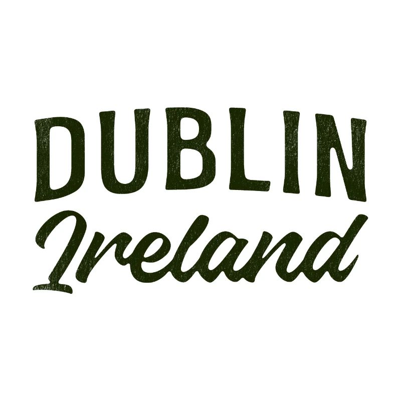 Dublin Ireland Script Typography