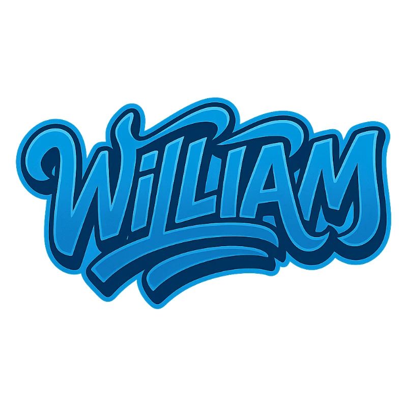 Graffiti WILLIAM Name Gift Ideal Printable s