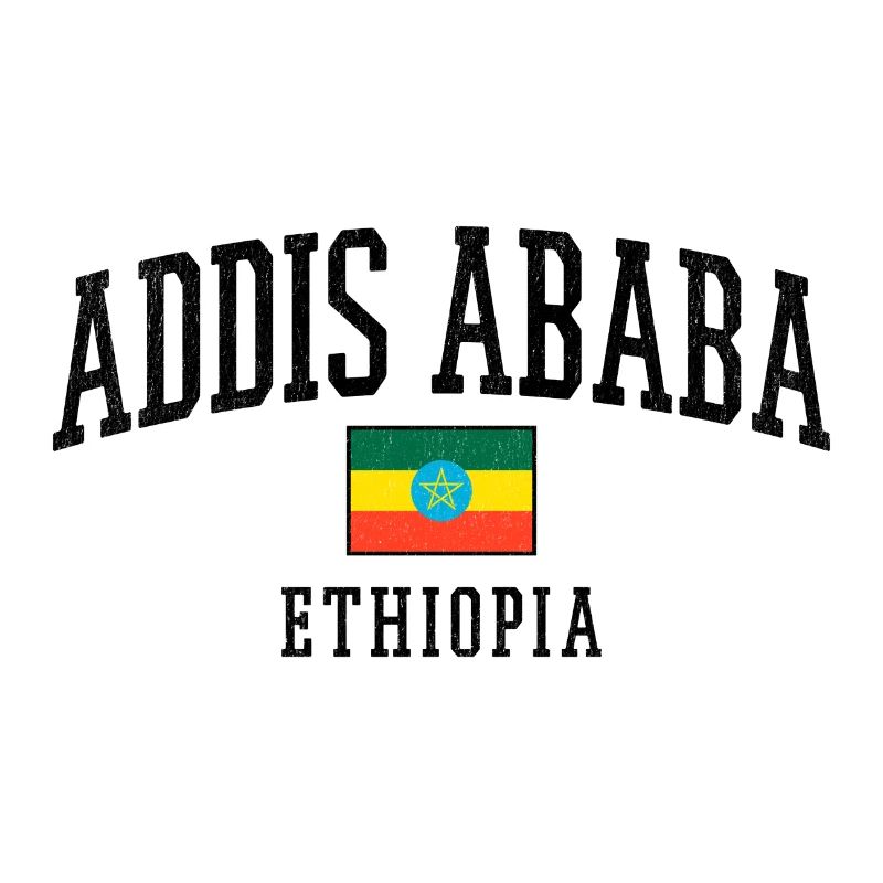 Motif graphique du drapeau d’Addis-Abeba en Éthiopie Description graphique