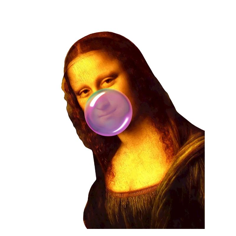 Mona Lisa Kaugummi Bubble
