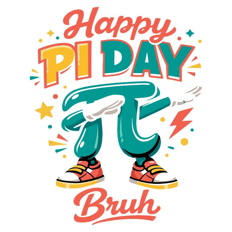 Happy Pi Day Bruh Dabbing Pi Mathe Spruch Retro