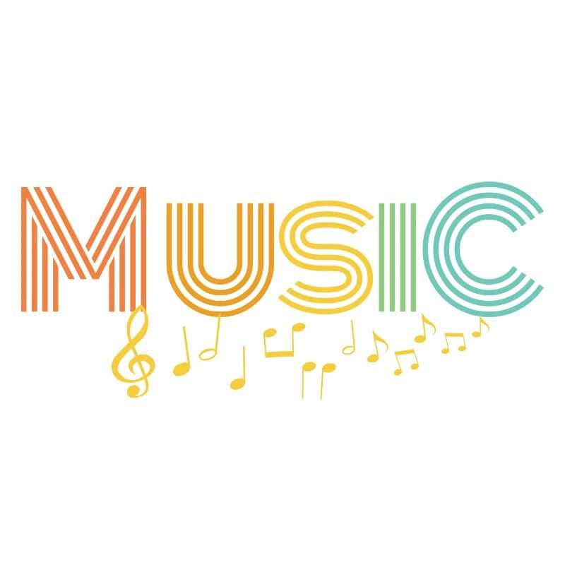 MUSIC Vibes – Colorful Notes & Instruments