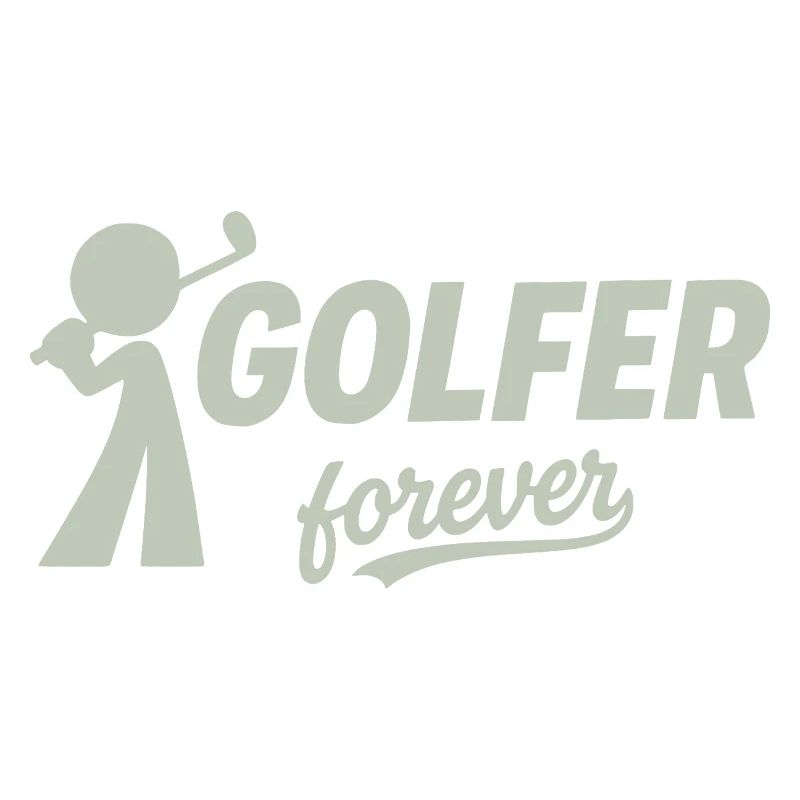 Silhouette du golfeur éternel