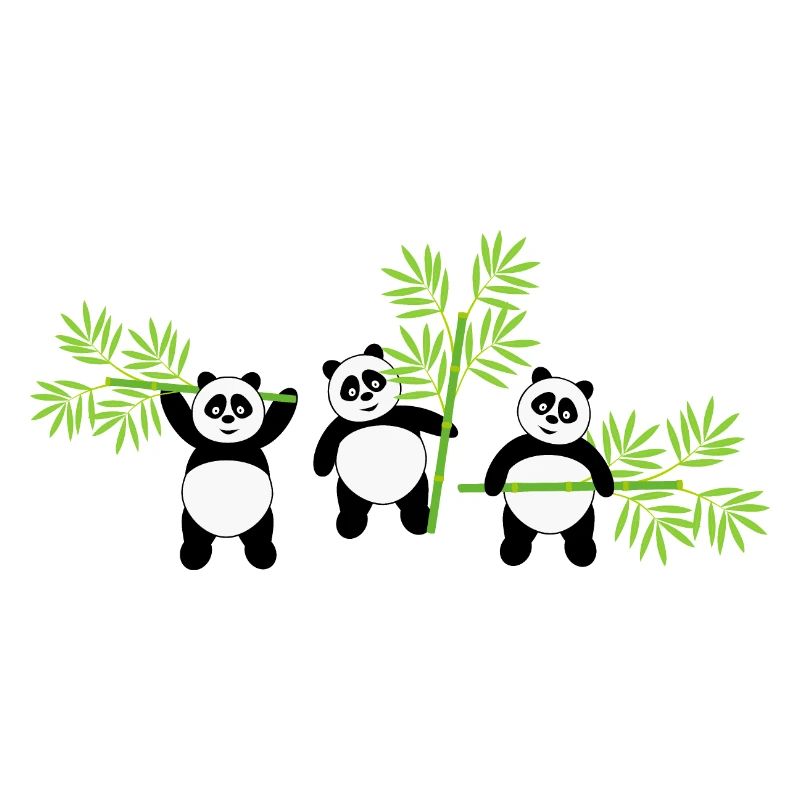 Kawaii Panda with Bamboo – Fun and Tender Pattern