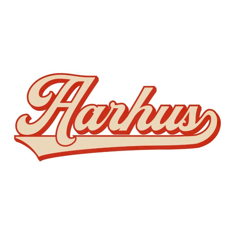 Look rétro Aarhus – Lettrage Danemark