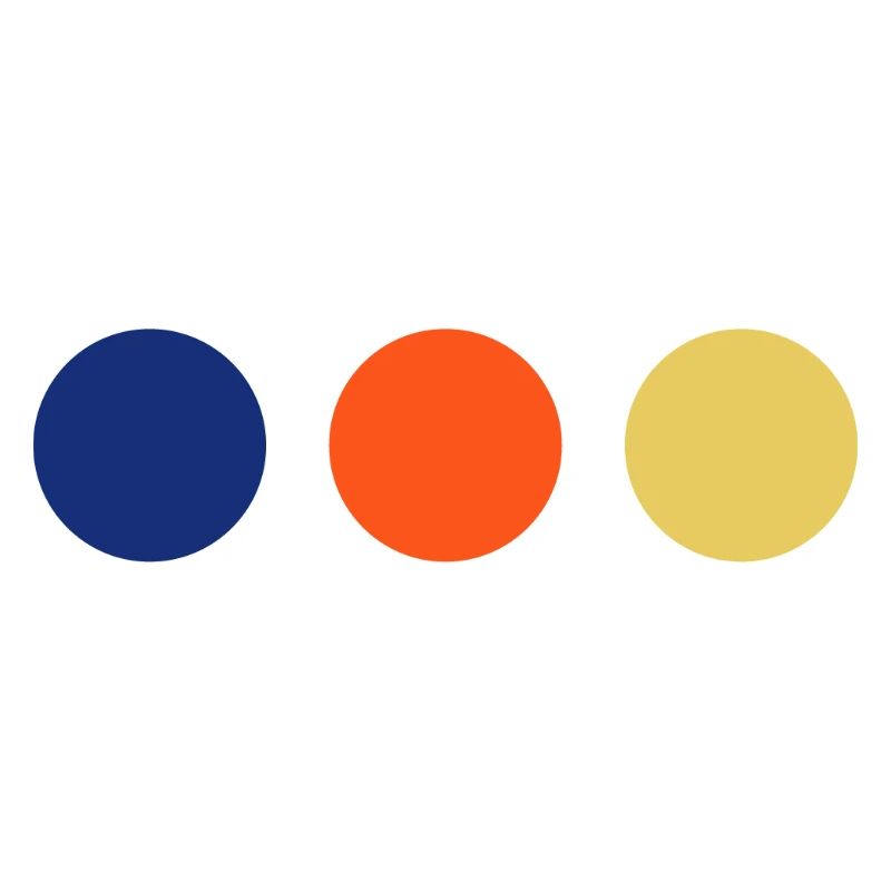 Trio de couleurs Minimal Circles