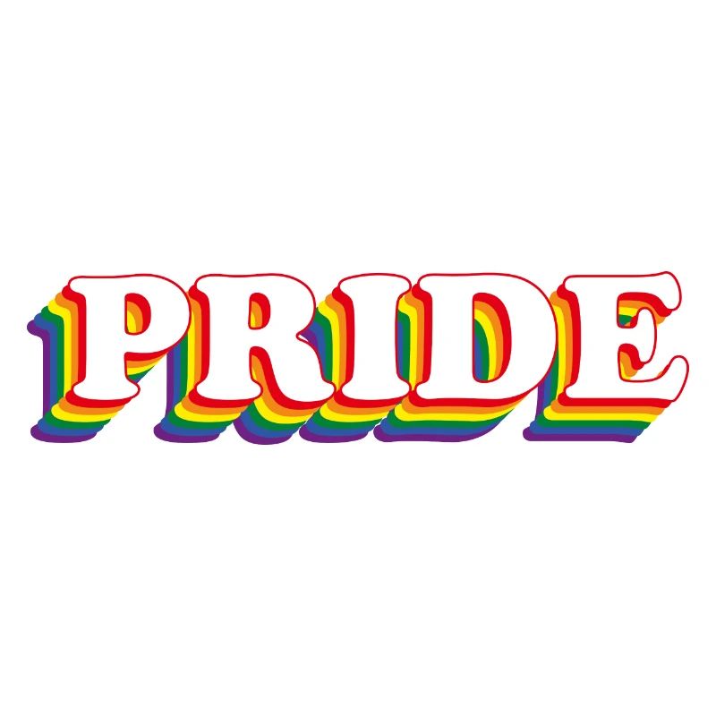 PRIDE mit Regenbogenfarben LGBT