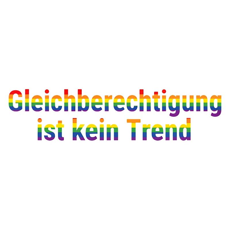 Equality is not a trend
