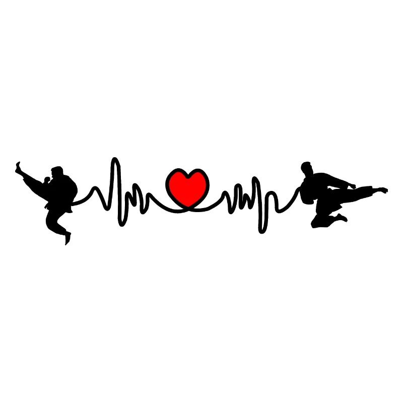 Karate Cardio oder Herzfrequenz mit Karate-Kicks