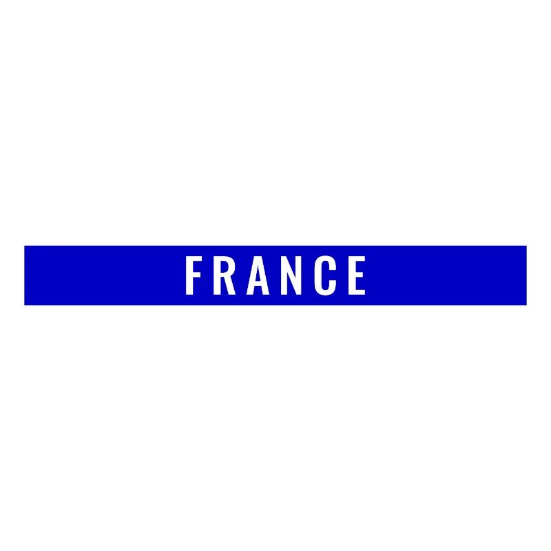 France Rectangle Bleu