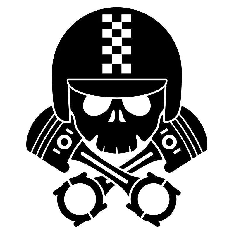 schädel helm kolben