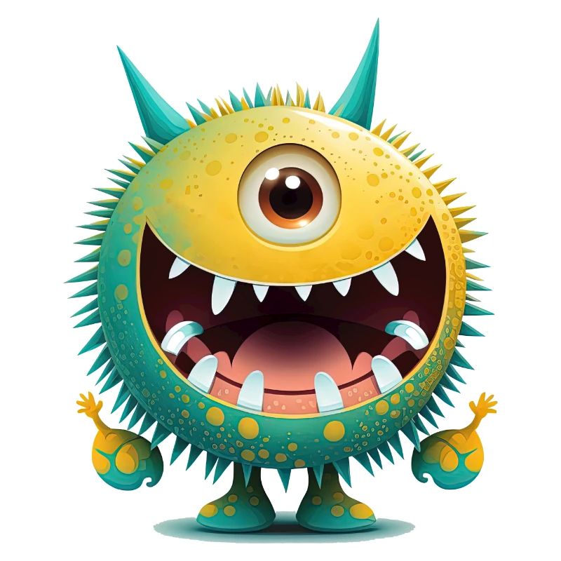 A happy monster to cuddle