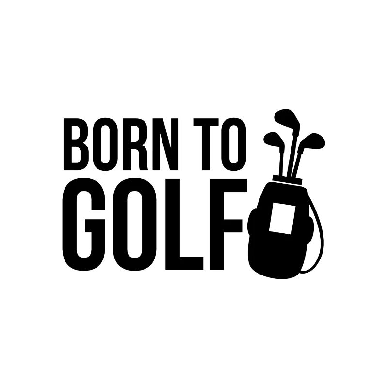 Golf golfen Golfschläger Caddy Geschenk Golfshirt