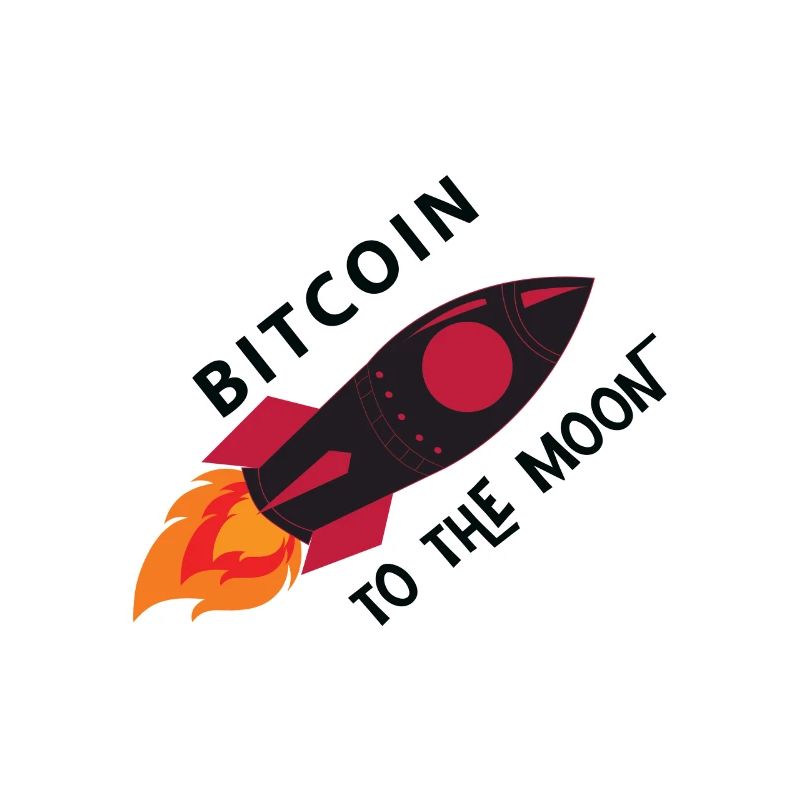 Bitcoin Rocket Moon