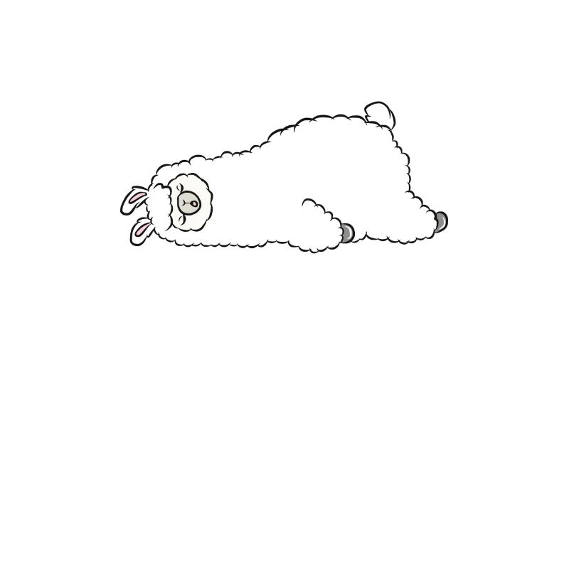 Sleeping llama