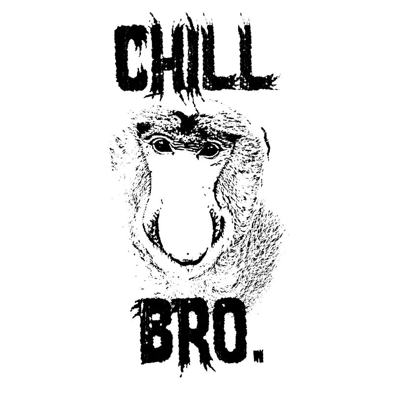 Chill Bro Nasenaffe Geschenk