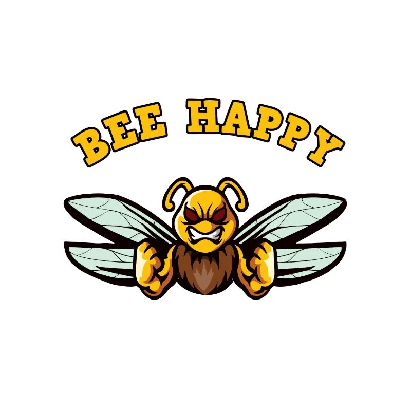 Bee Lucky Motif with Aggression