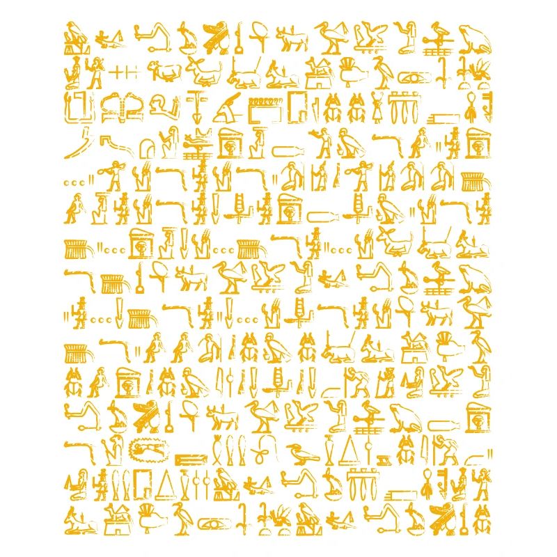Hieroglyphics Orange