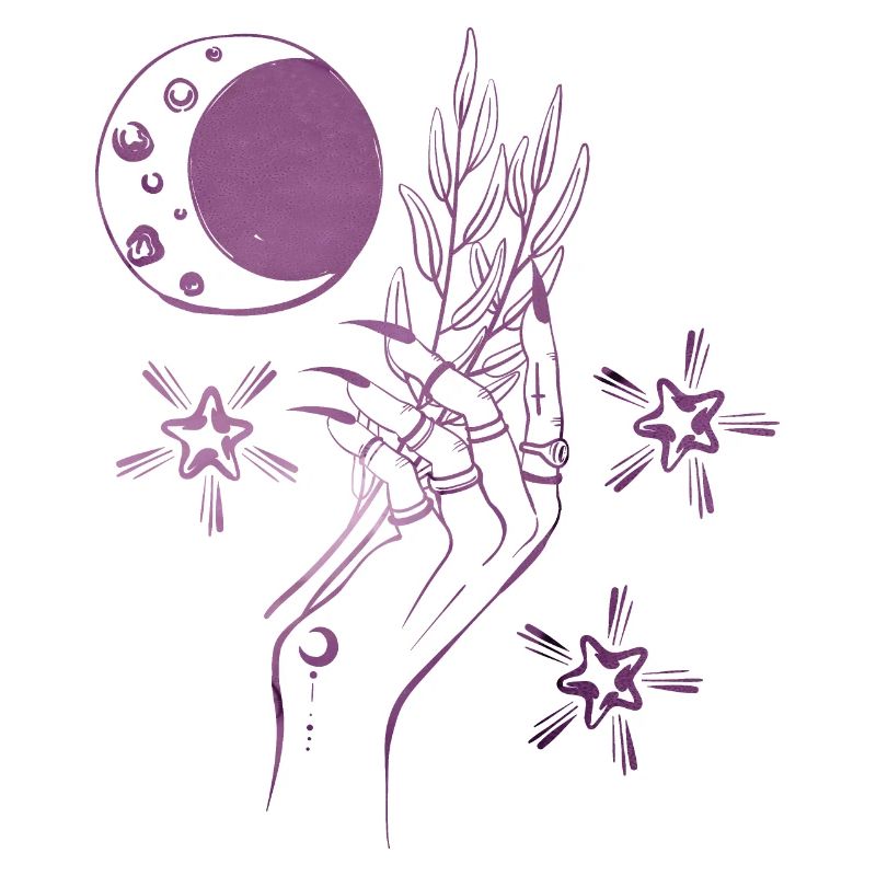 Witch Hand Magic Power Mystic ametyst lilac
