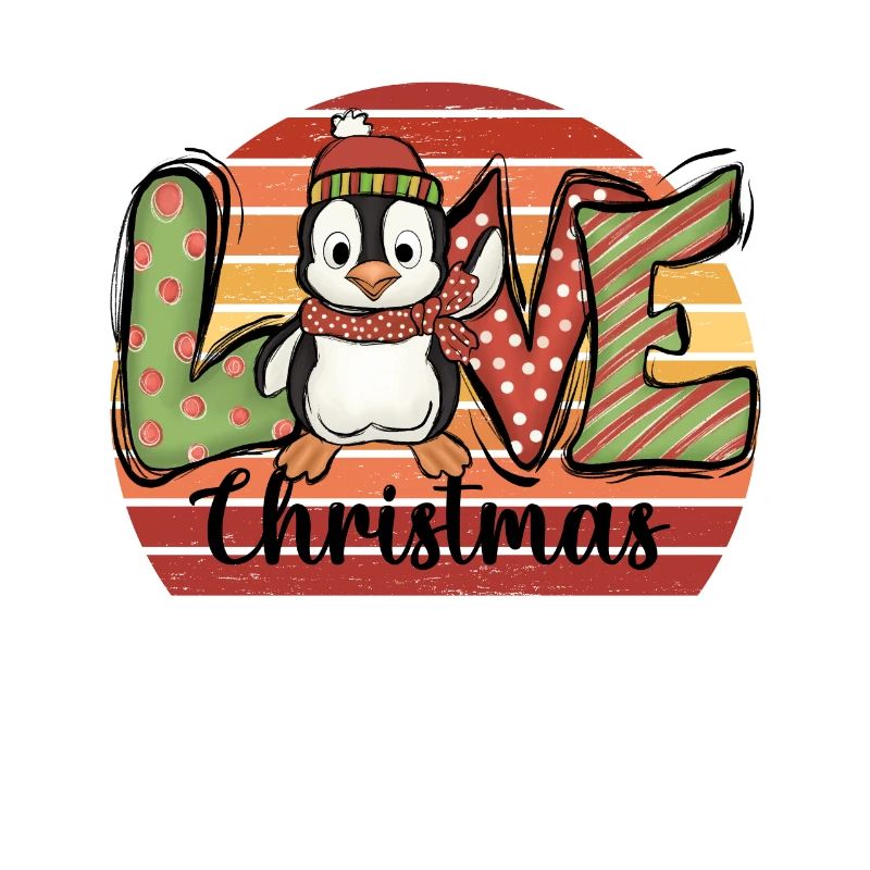 Cadeau de Noël Penguin Penguin Pingouin