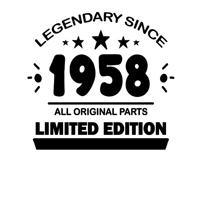 1958 - Né 1958 - Année de construction 1958