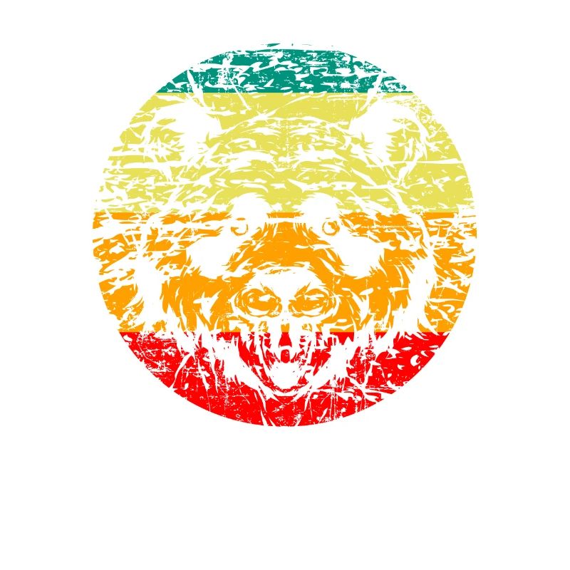 Panda Kopf retro