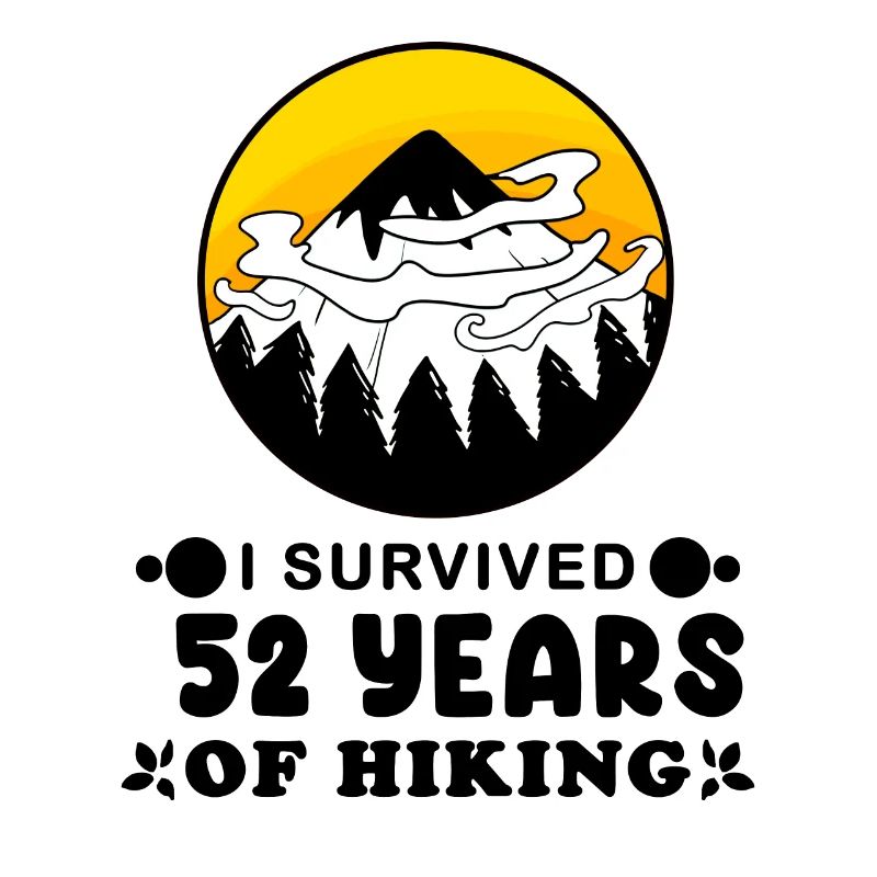 Mountain Wanderer 52nd Birthday 52 Years Old Gift