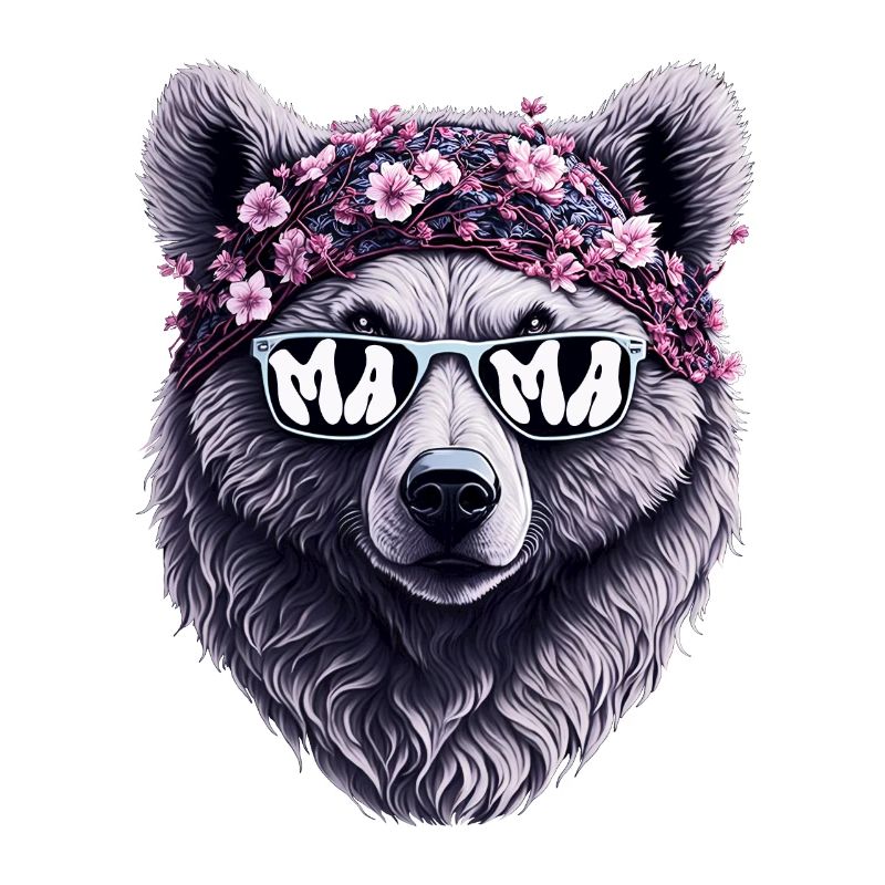 Mamabär Sonnenbrille Bandana Muttertag Blumen